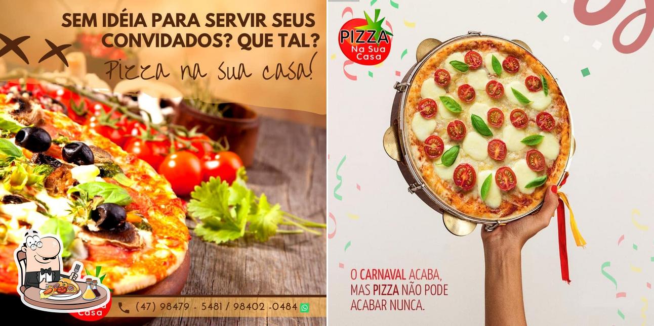 Peça diversos estilos de pizza