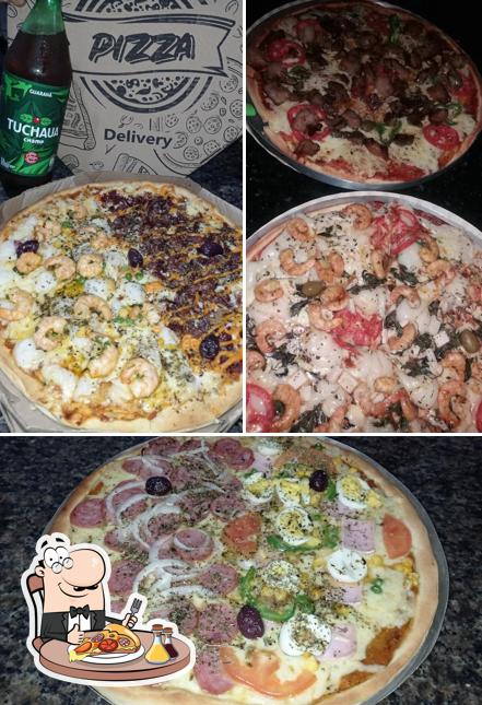 Experimente pizza no Pizzaria Quero Mais 40 Horas