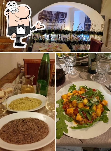 La immagine della interni e tavolo da pranzo di Su e Giù