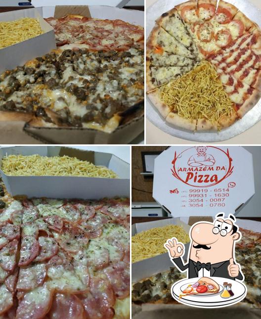 Consiga pizza no Armazém da Pizza