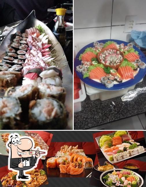 Experimente diferentes opções de sushi