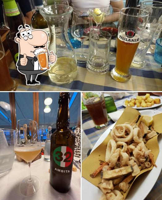 Puoi goderti un rinfrescante bicchiere di birra chiara o scura