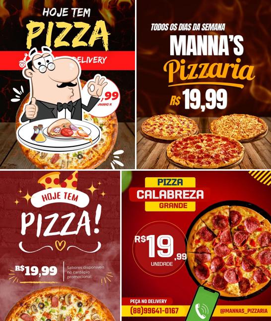 Peça pizza no Manna's Pizzaria Delivery