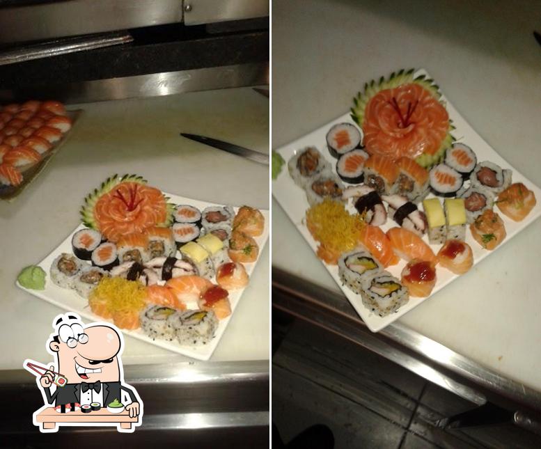 Escolha diversas opções de sushi