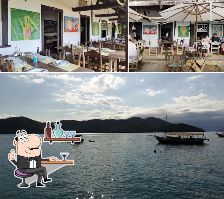 A ilustração do Restaurante do Hiltinho - Ilha Do Algodão, Paraty’s interior e exterior