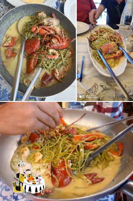 Scampi al Ristorante Sottosale