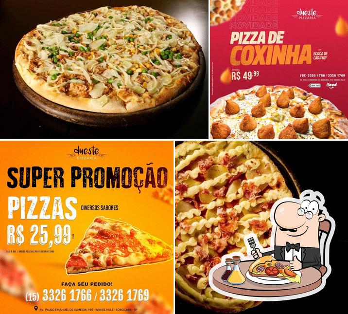 Escolha diversos tipos de pizza