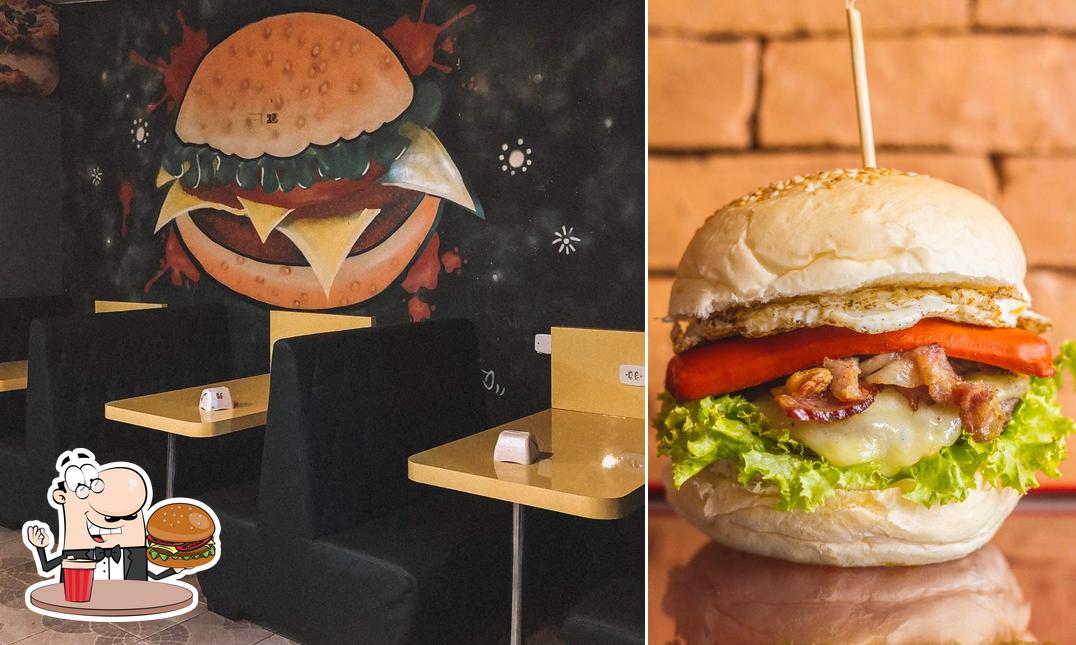 Peça um hambúrguer no Executivo Burger hambúrguer artesanal