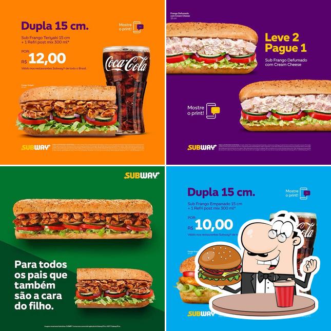 Os hambúrgueres do Subway irão satisfazer uma variedade de gostos