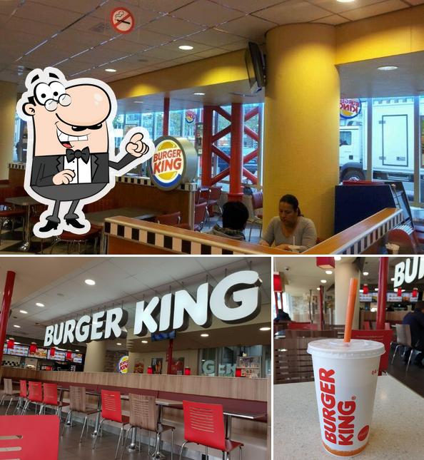 Внутреннее оформление и напитки в Burger King