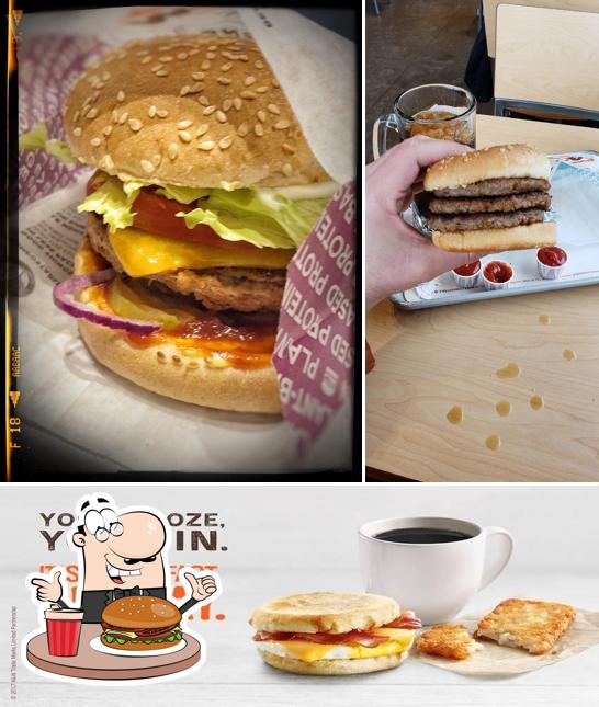 Order a burger at A&W Canada