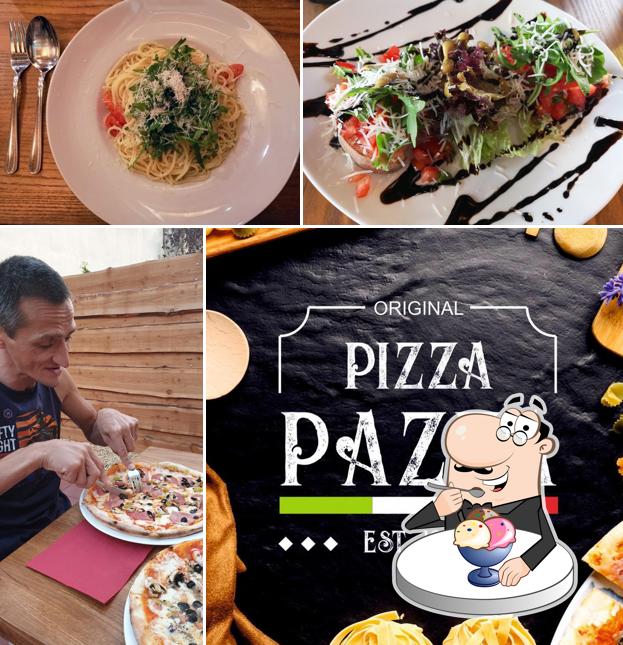 Pizza Pazza bietet eine Mehrzahl von Desserts 