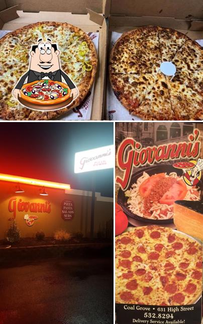 Elige una pizza en Coal Grove Giovanni's Pizza