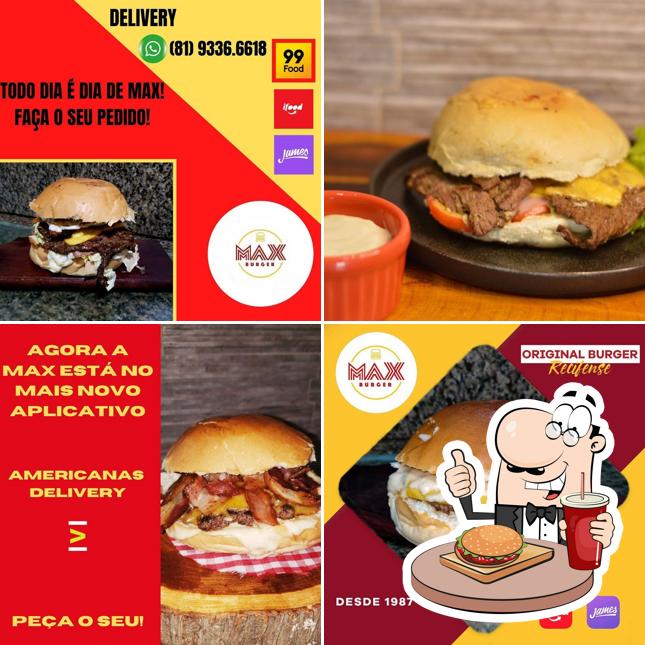 Os hambúrgueres do Max Burger irão satisfazer uma variedade de gostos