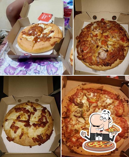 At Pizza Hut, you can try pizza