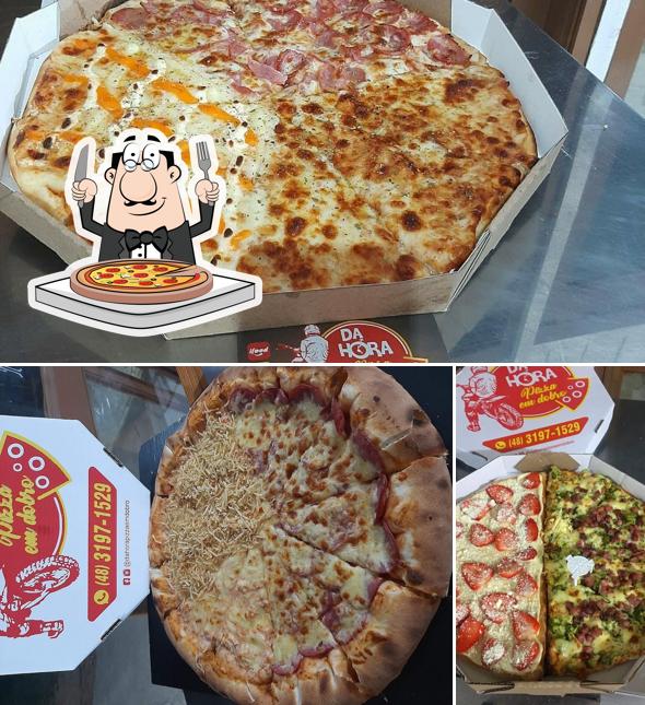 En DaHoraPizzaEmDobro, puedes disfrutar de una pizza