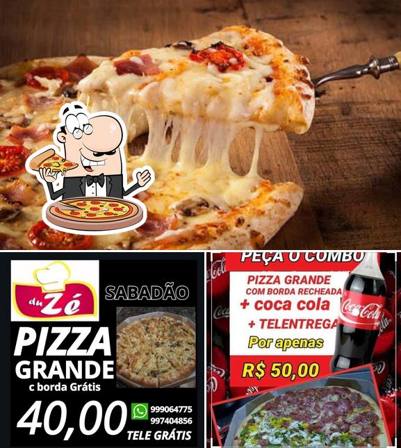 Escolha pizza no Panquecas e pizzas Du Zé