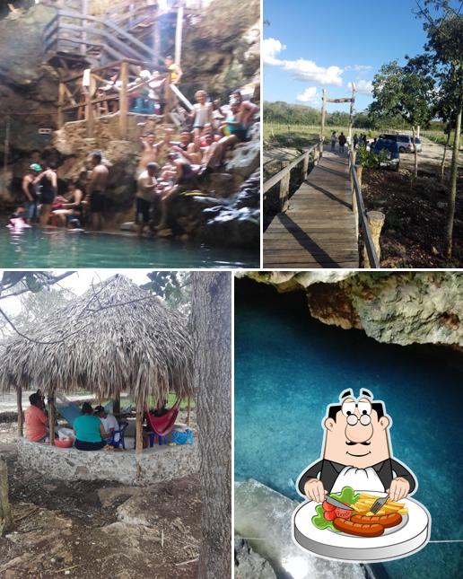 Food at Cenote Dzonotoch