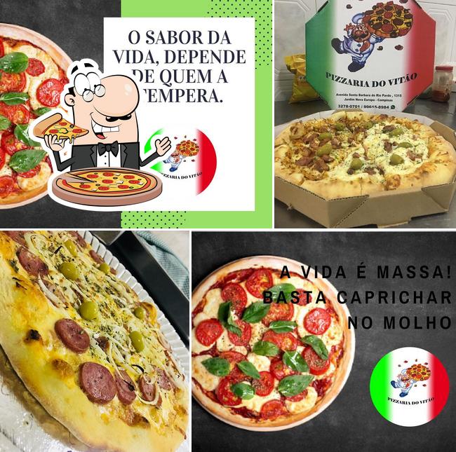 Peça pizza no Pizzaria do Vitão