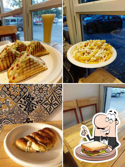 Grilled cheese sandwich at Crispy Crust - Pizzas & More