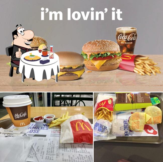 Hamburger at McDonald's Rivonia Square Drive-Thru