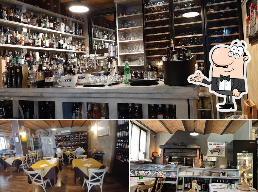 Gli interni di Osteria Volsci