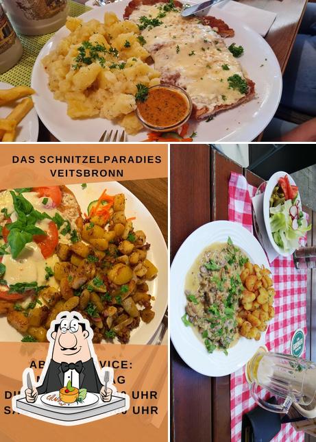 Comida en Schnitzelparadies Veitsbronn