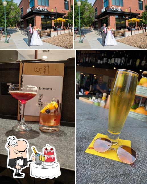 The photo of wedding and drink at Lot One