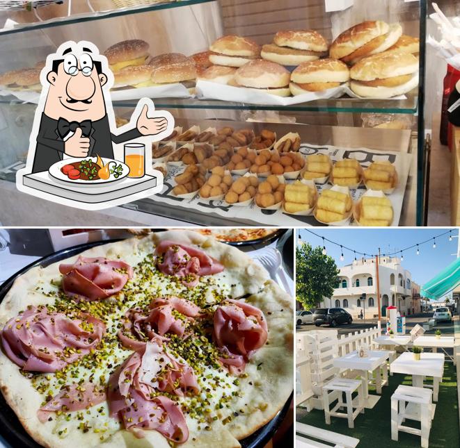 La cibo e interni del ristorante