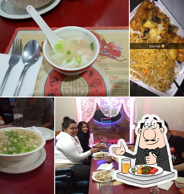 Comida en New Asia Chinese Food Restaurant