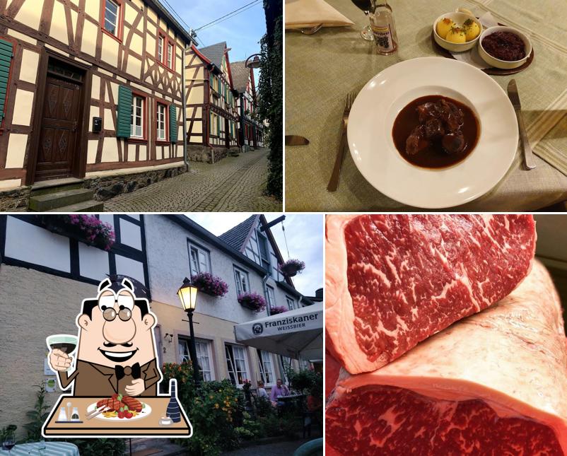 Essayez des plats à base de viande à Restaurant Zur Traube mit Gästehaus Korf