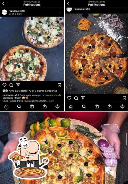 Essayez de nombreux types de pizzas