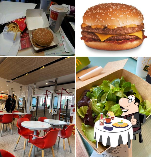 Hamburger at McDonald’s Milano Rogoredo
