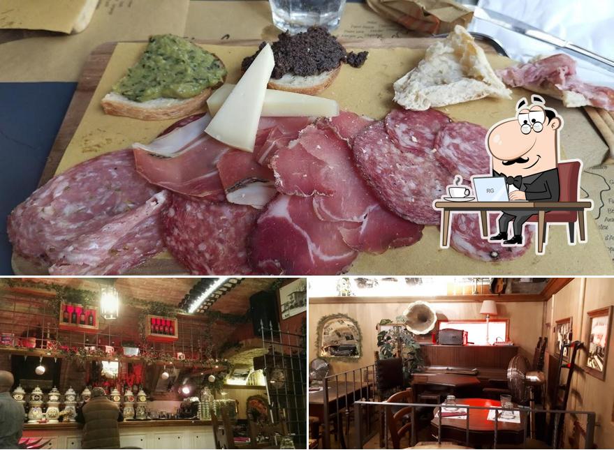 La immagine della interni e cibo di Storie Perugine