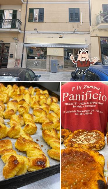 La cibo e esterno del ristorante