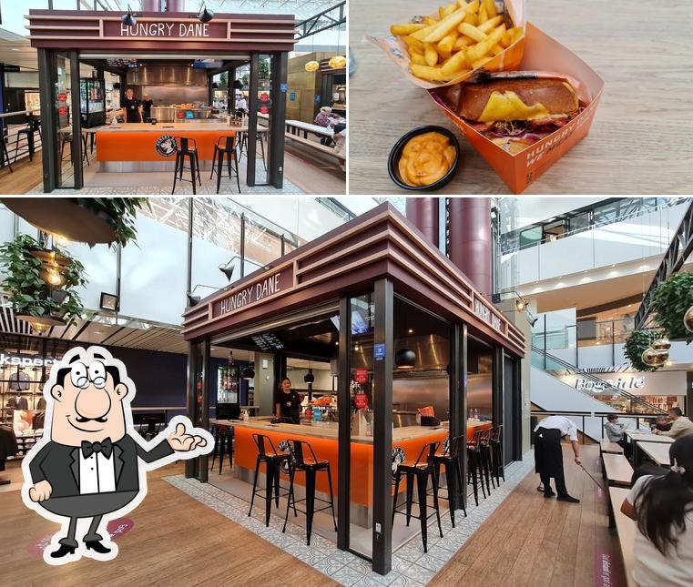 Voici l’image indiquant la intérieur et frites sur Hungry Dane