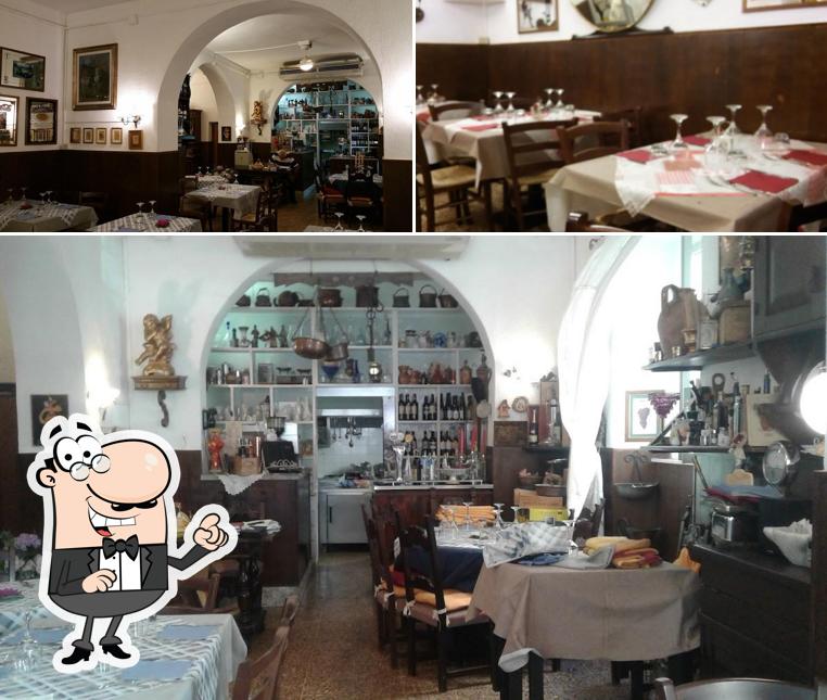 Gli interni di Trattoria L'Angelo d'Oro