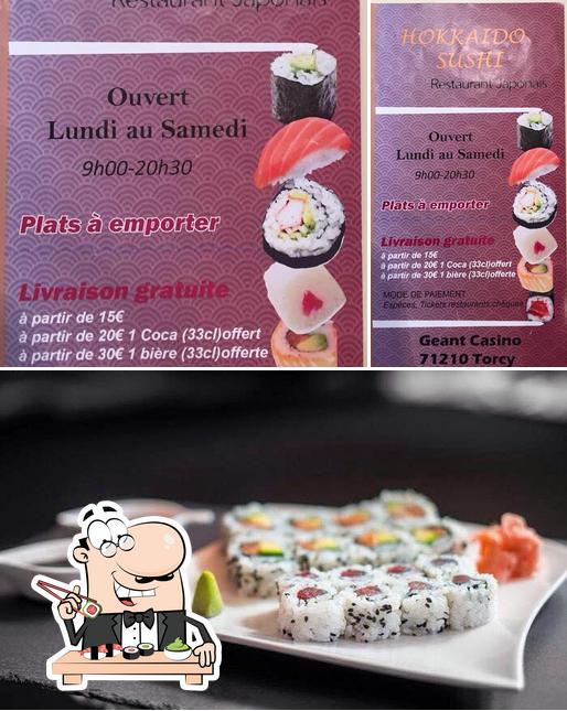 Choisissez différentes options de sushi