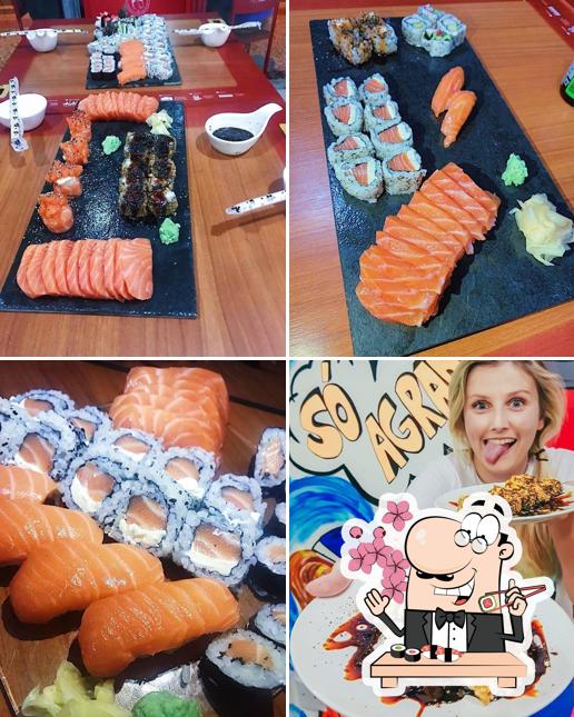 Escolha diversas opções de sushi