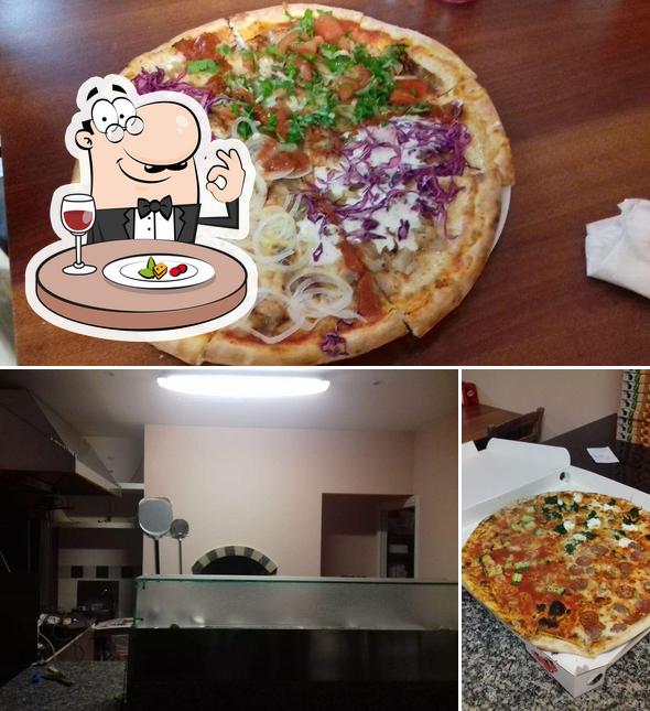 Pizzeria D'asporto paradiso si caratterizza per la cibo e interni