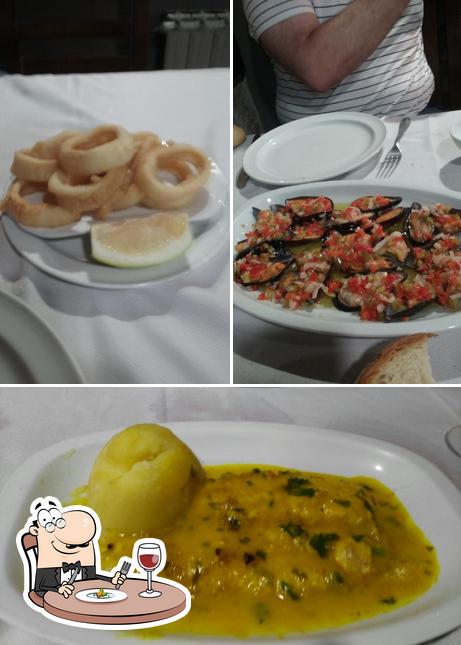 Platos en Restaurante Compostela
