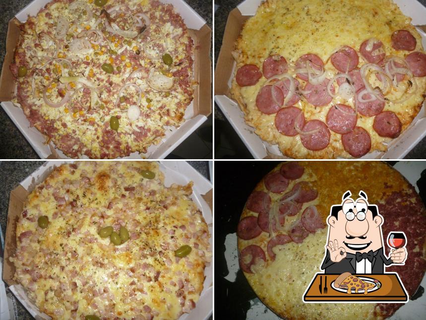 Experimente pizza no Bom sabor