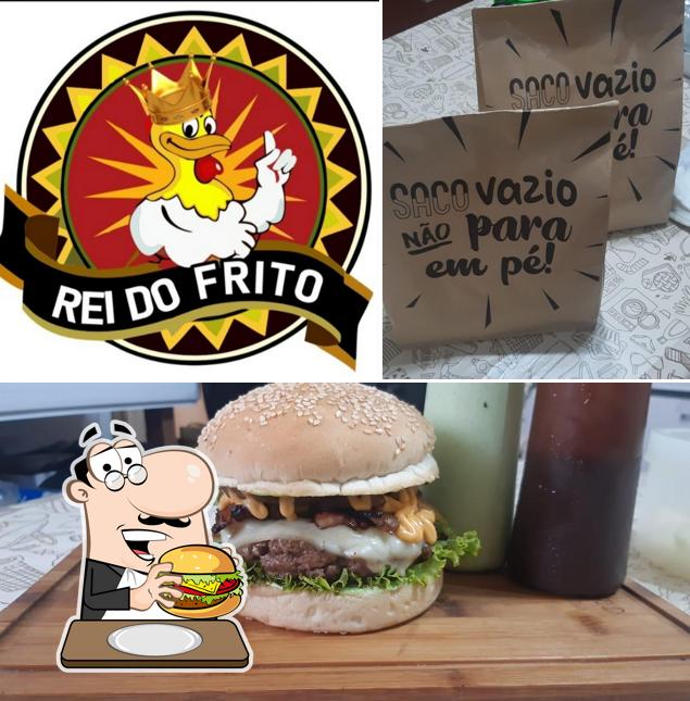 Peça um hambúrguer no Rei do Frito