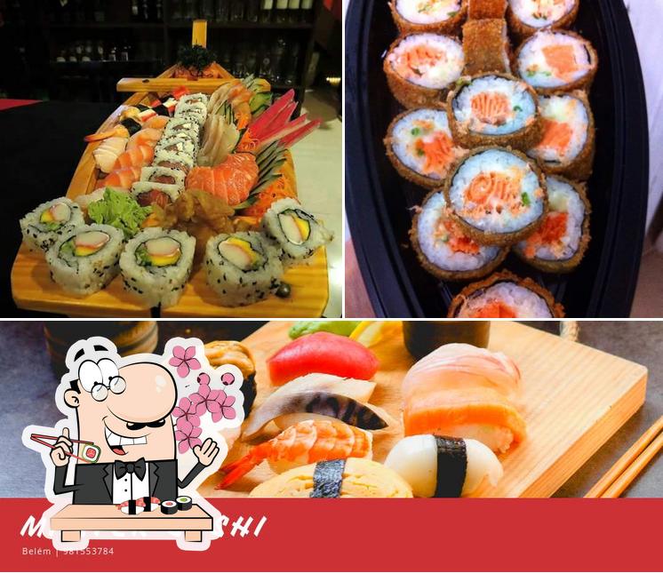 Experimente diferentes opções de sushi