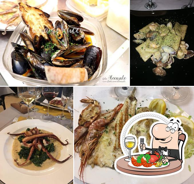 Попробуйте блюда с морепродуктами в "A Casa di Rucci"