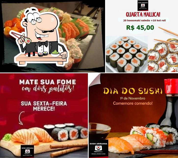 Peça diversas opções de sushi