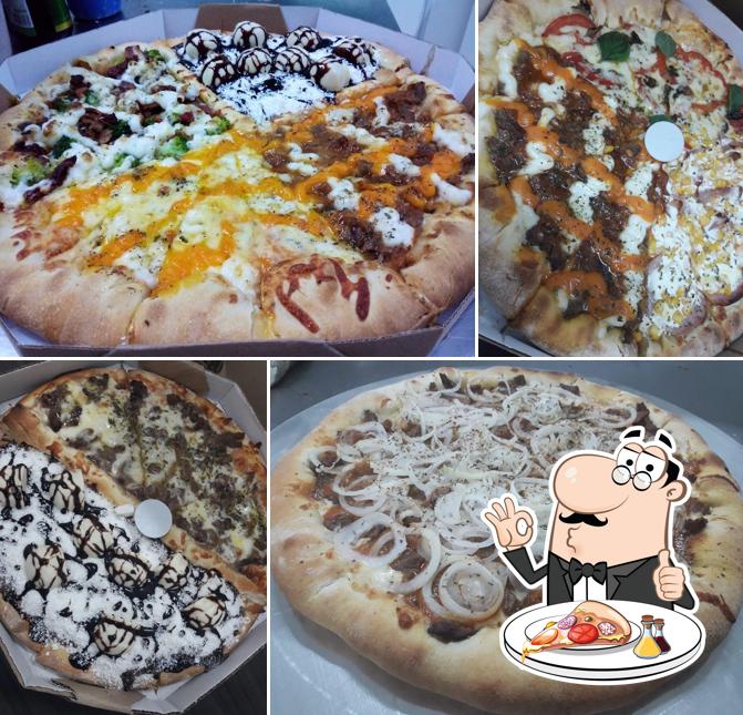 Consiga diferentes tipos de pizza