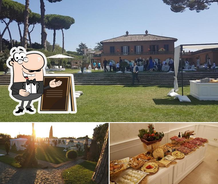 La immagine della esterno e cibo di Villa Appia Eventi