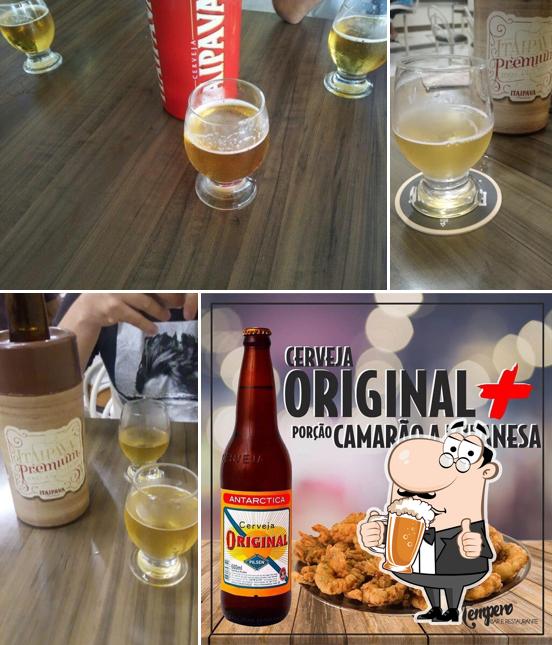 Tempero Bar e Restaurante serve uma gama de cervejas