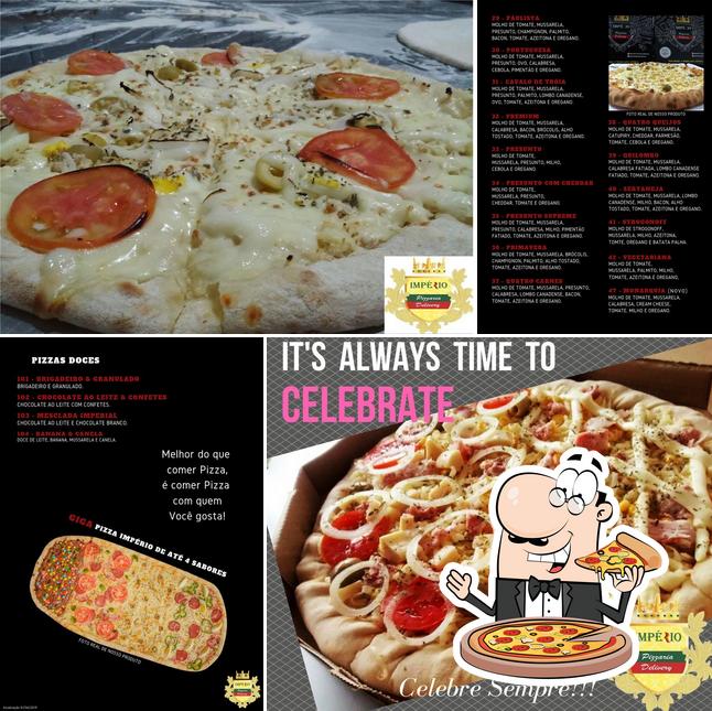 Escolha pizza no Pizzaria Império Delivery - A sua melhor opção de pizzaria em Itaúna!